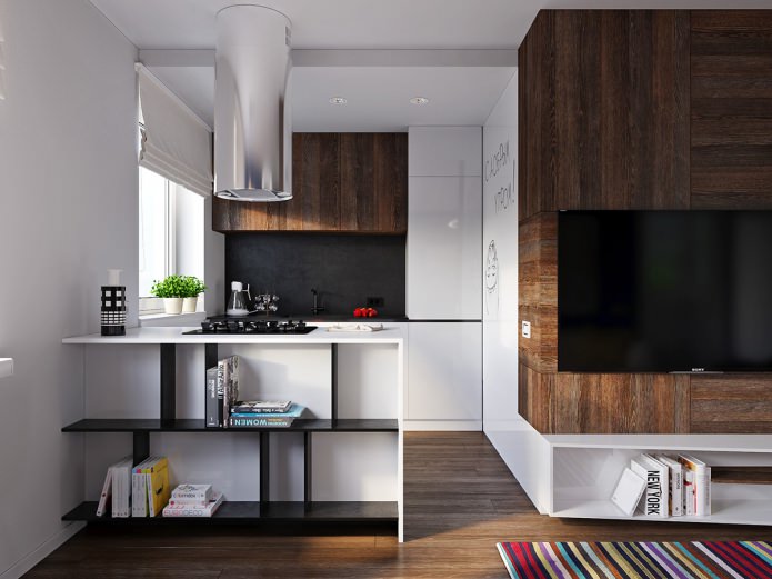 кухня в дизайне квартиры 31 кв. м. кухня в дизайне квартиры 31 кв. м.