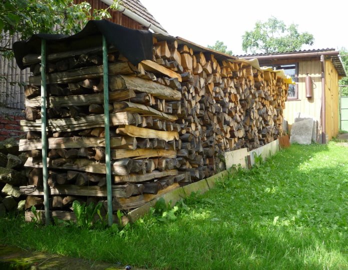 дровник на даче дровник на даче