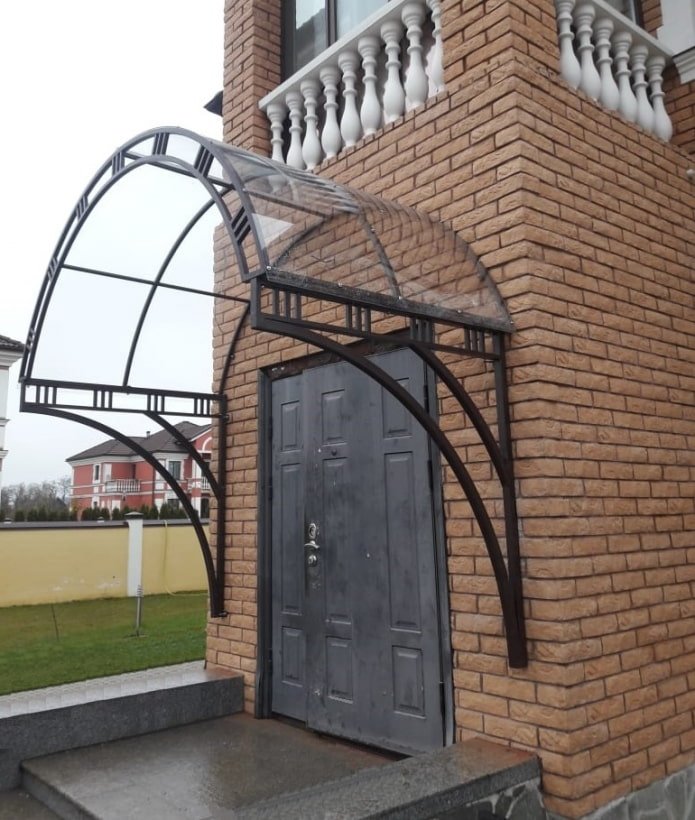 прозрачный арочный козырек прозрачный арочный козырек