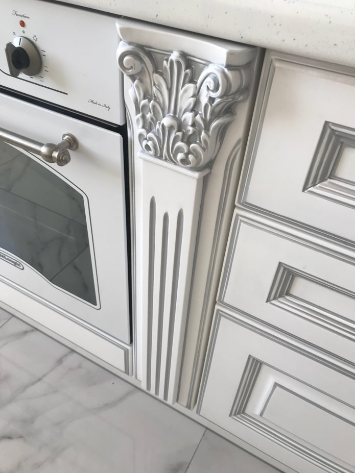 серая патина на кухне серая патина на кухне