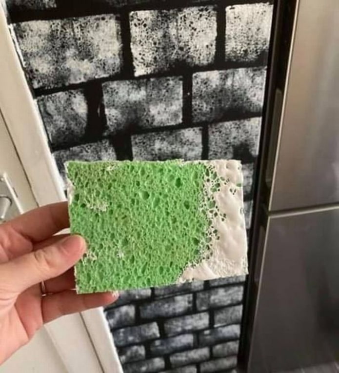 белая кирпичная кладка губкой белая кирпичная кладка губкой