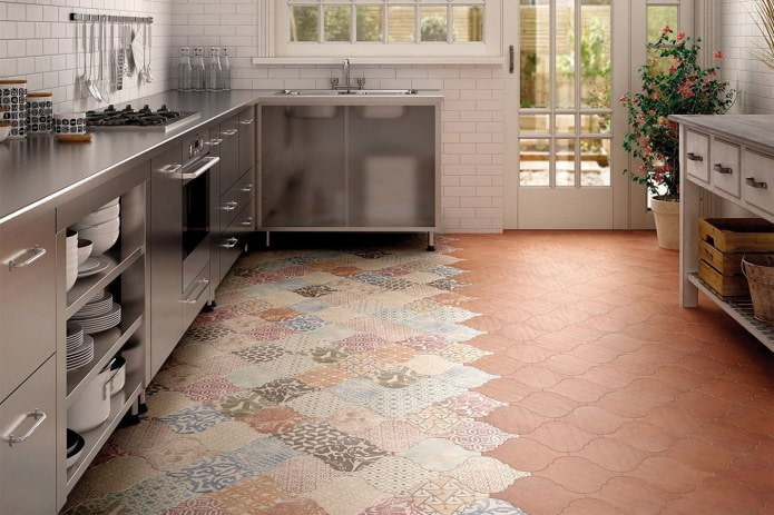 плитка patchwork на полу плитка patchwork на полу