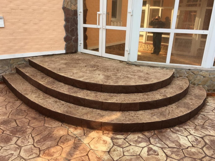 крыльцо из печатного бетона крыльцо из печатного бетона
