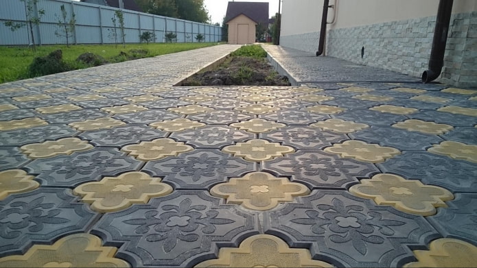 плитка для тротуара в форме клевера плитка для тротуара в форме клевера