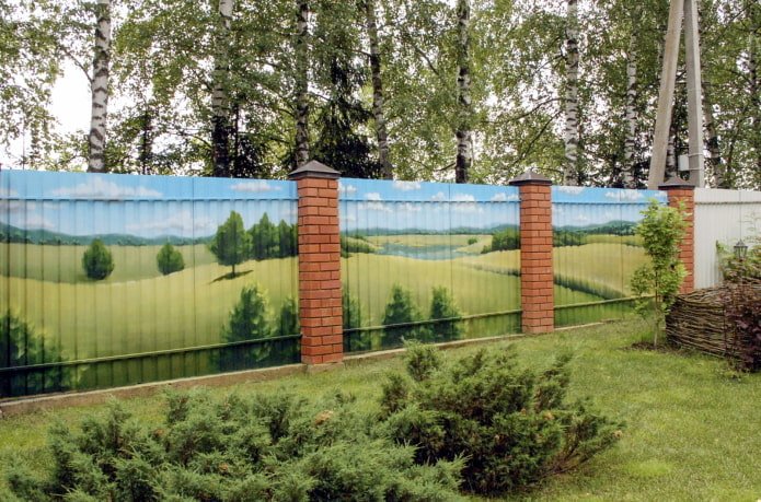 Роспись забора Роспись забора