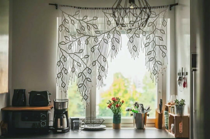 Макраме на окне Макраме на окне