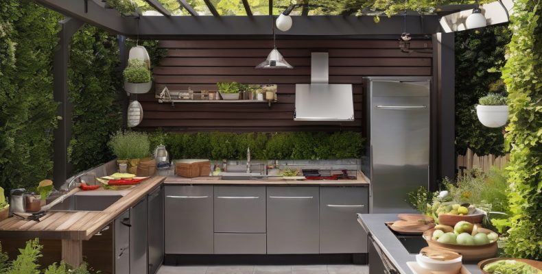 Відкрита кухня на дачі з навісом як облаштувати для готування